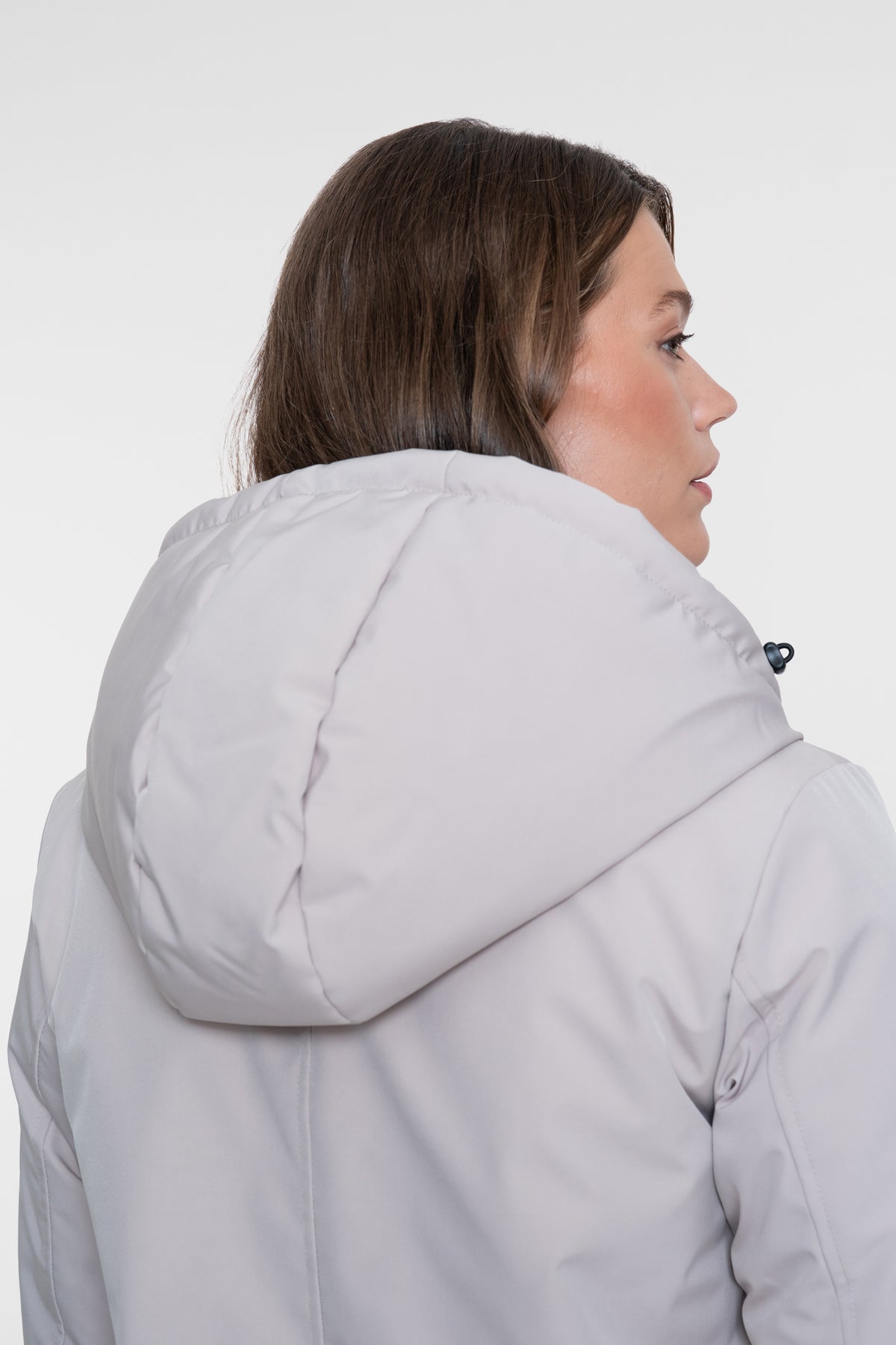 Geisha lange Steppjacke mit Teddyfutter