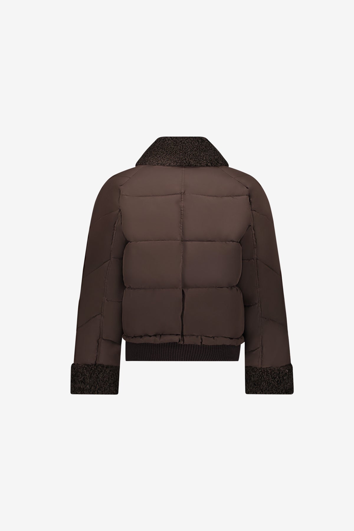 Geisha Winterjacke mit Teddykragen und Teddy-Manschetten