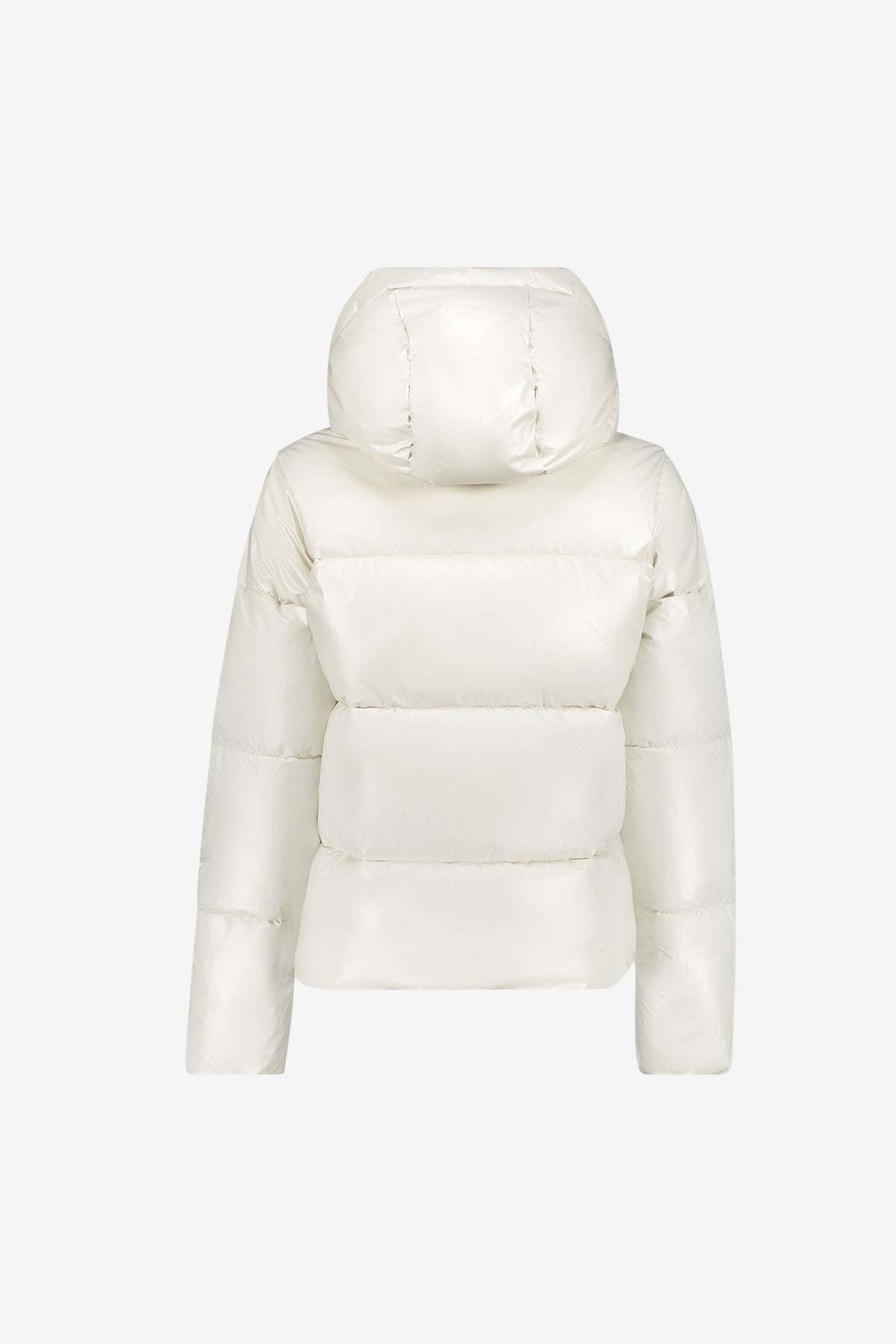 Geisha Winterjacke mit hoher Kapuze und dezentem Glanz