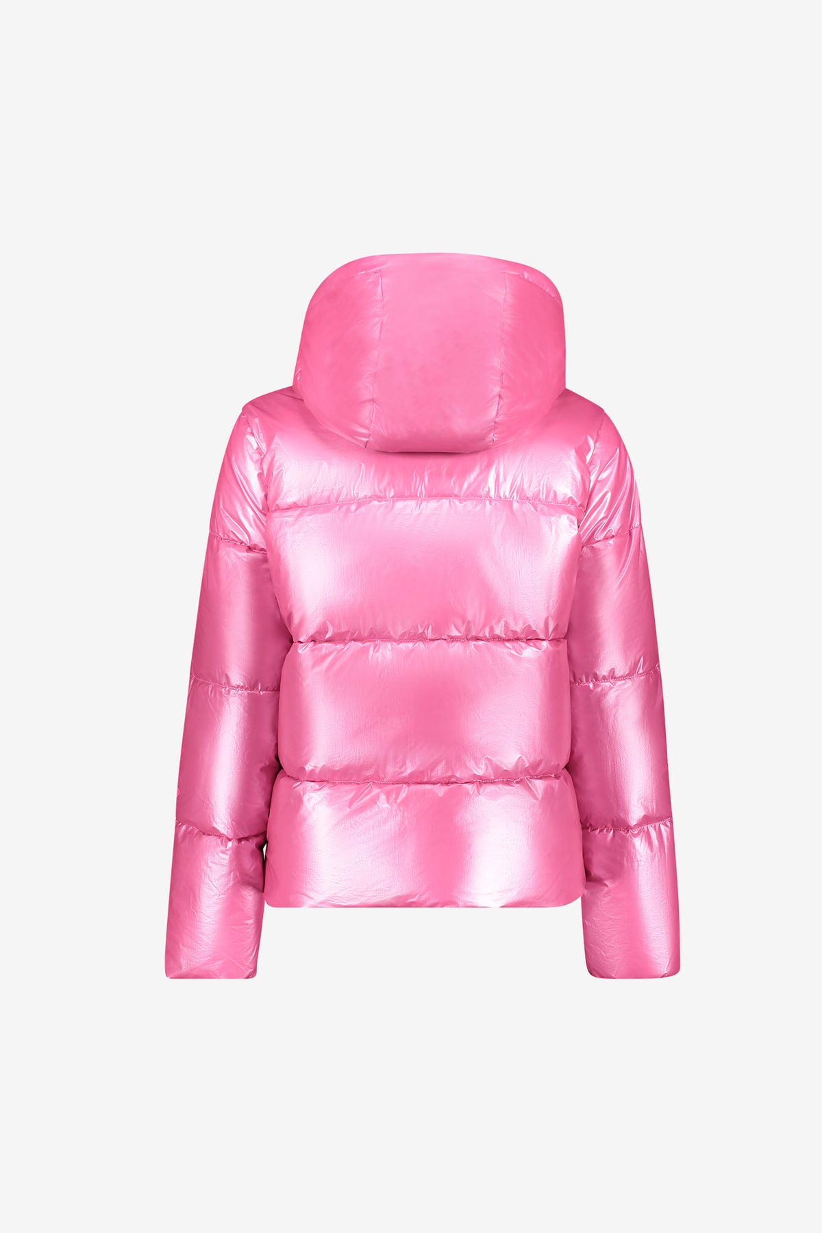 Geisha Winterjacke mit hoher Kapuze und dezentem Glanz