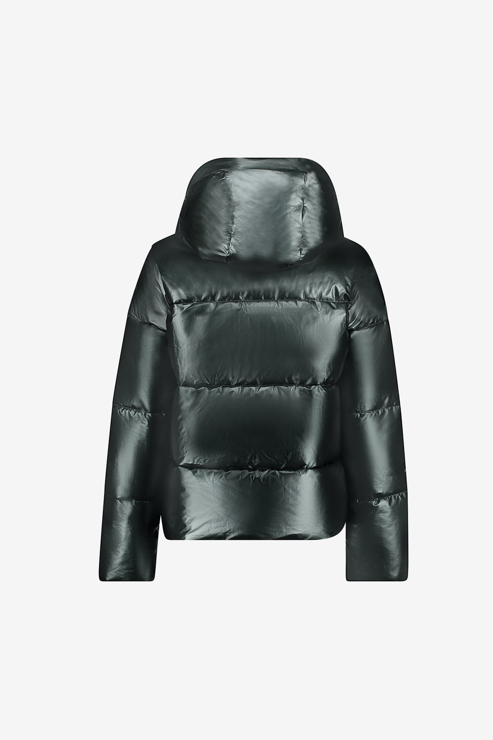 Geisha Winterjacke mit hoher Kapuze und dezentem Glanz