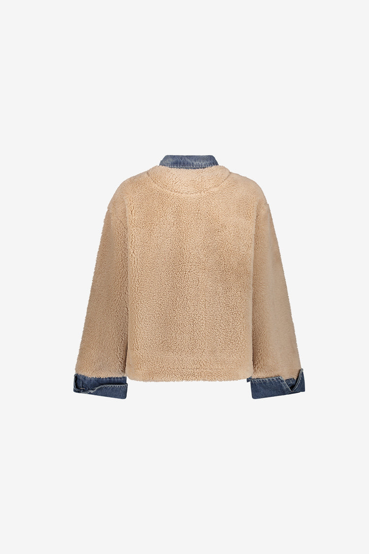 Geisha Teddyjacke mit Denim