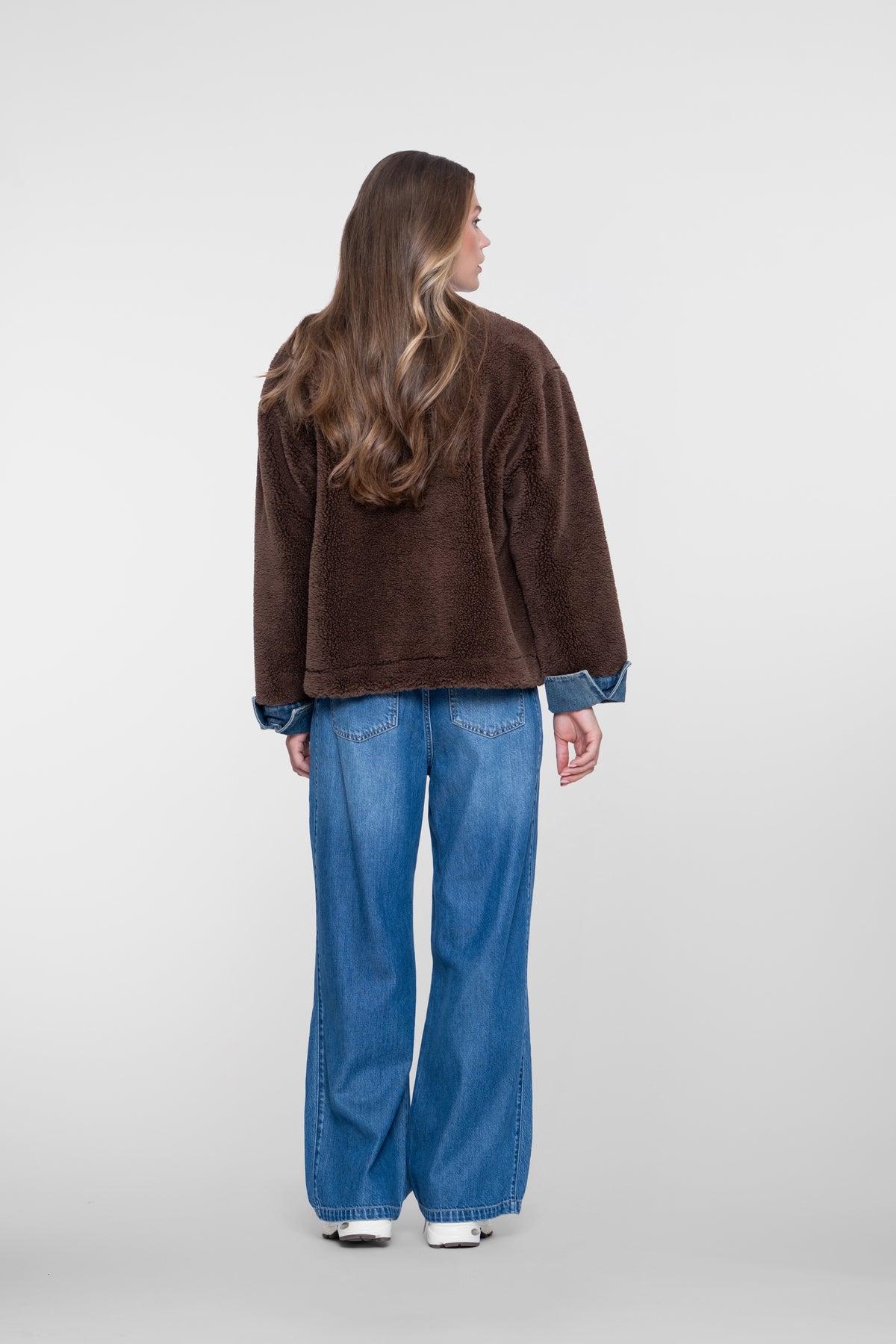 Geisha Teddyjacke mit Denim