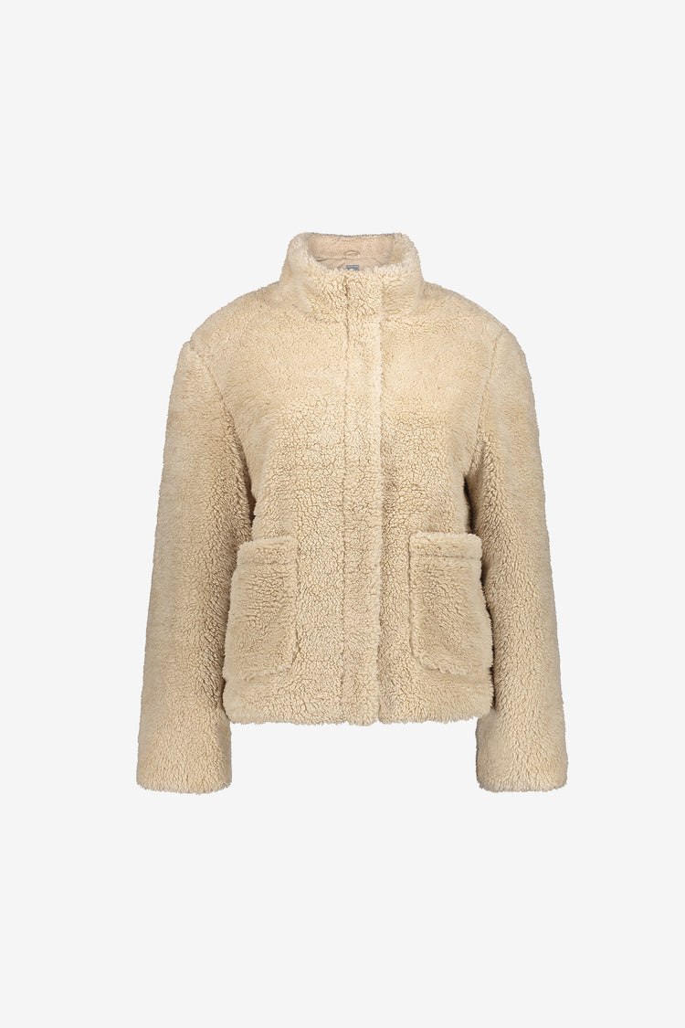 Geisha Teddyjacke mit aufgesetzten Taschen und kurzer Passform