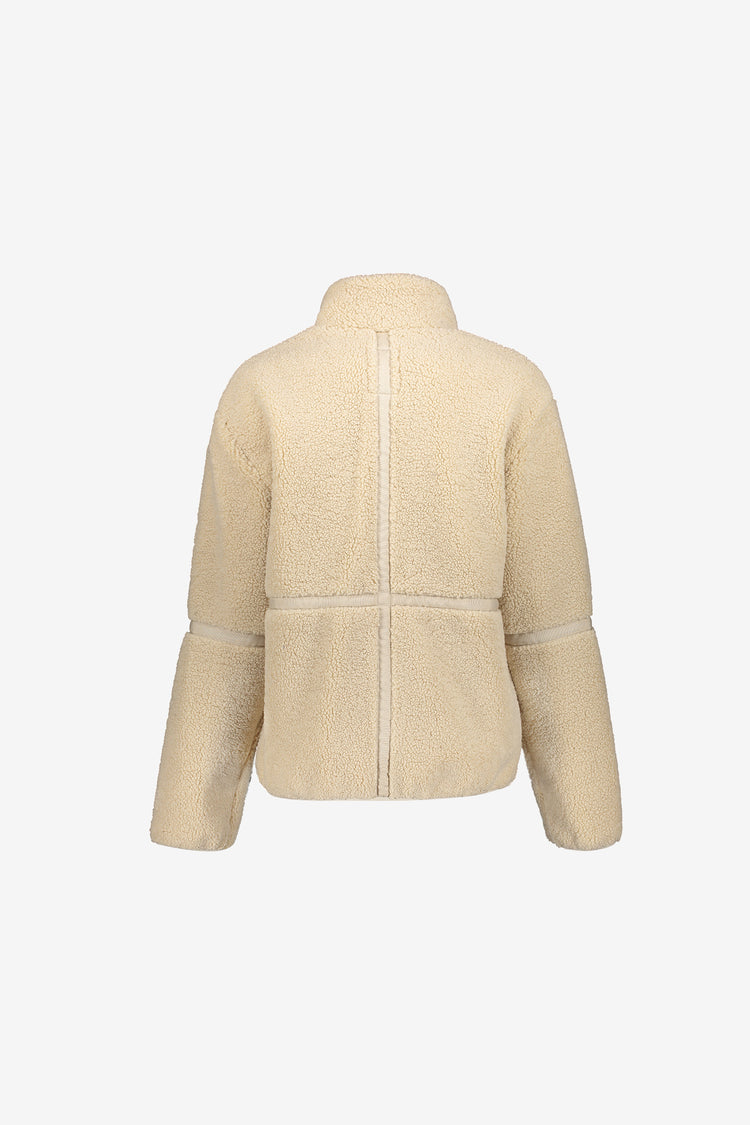 Geisha Teddyjacke mit Reißverschluss und Tape-Details