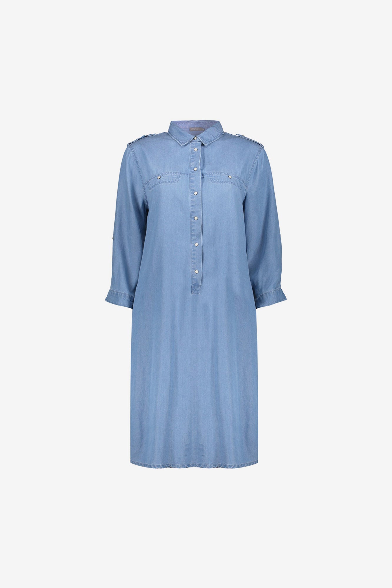 Kleid mit kurzen Ärmeln aus Tencel