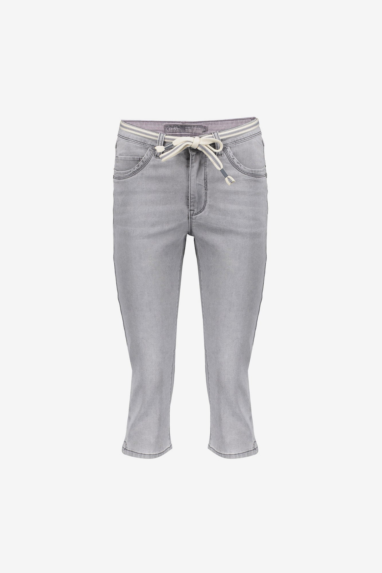 Geisha Capri-Jeans in Grau Denim