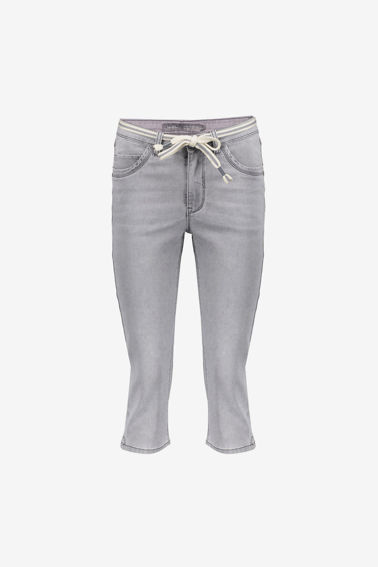 Geisha Capri-Jeans in Grau Denim