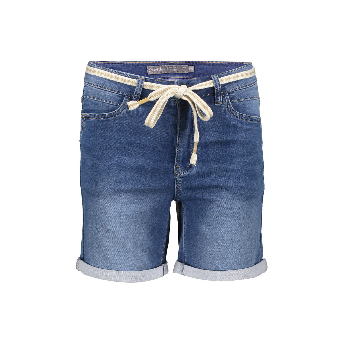Geisha Denim Shorts Stonewash Denim