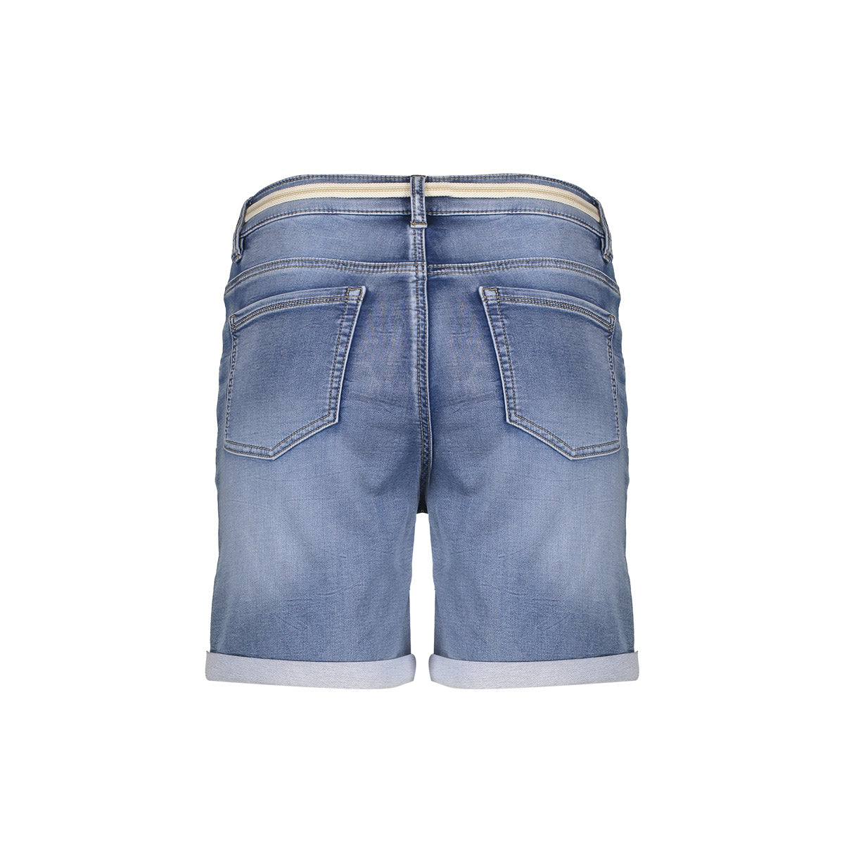 Geisha Denim-Shorts aus mittelblauem Denim