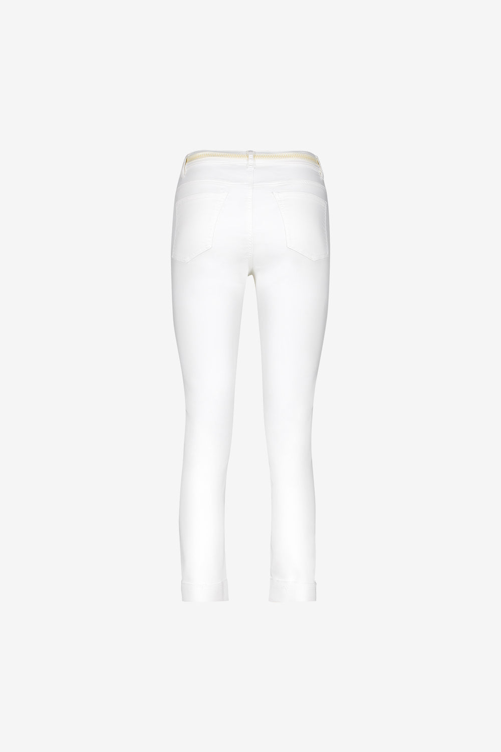 Geisha 7/8 Jeans gefaltete Beine off-white