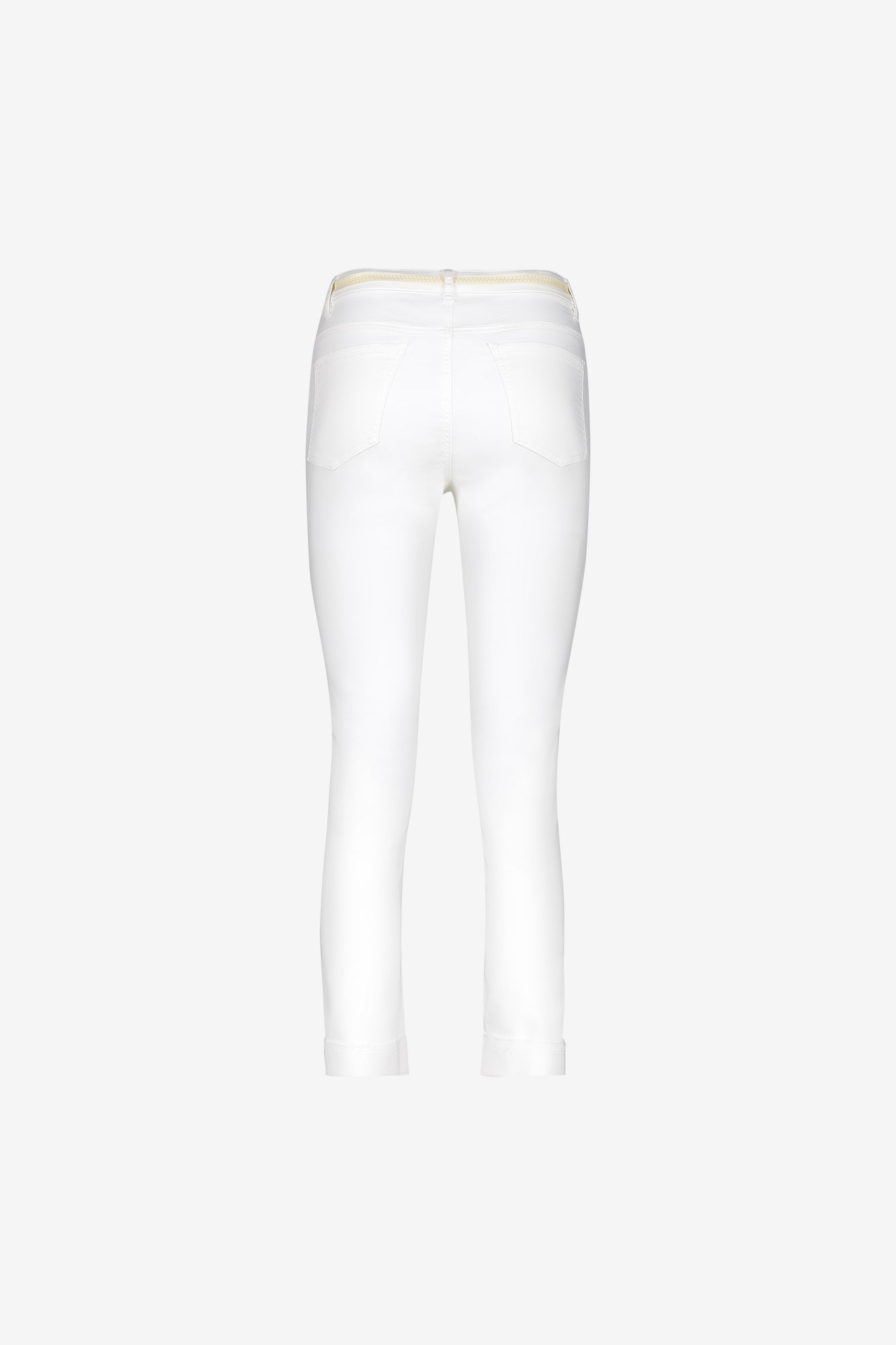 Geisha 7/8 Jeans gefaltete Beine off-white