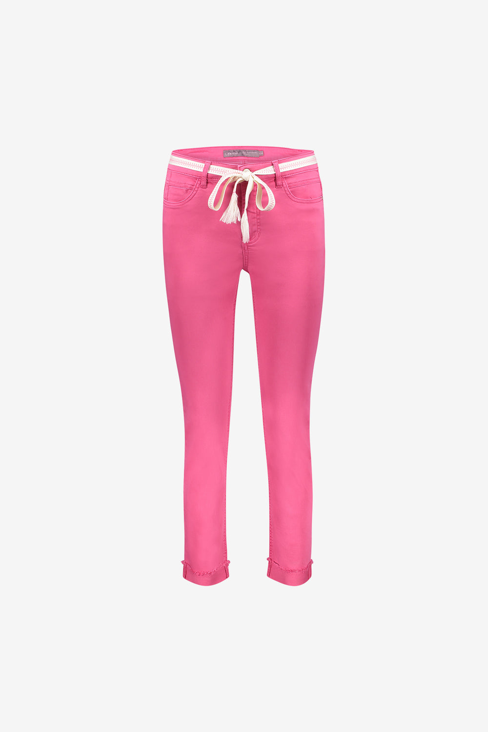 Geisha 7/8 Jeans gefaltete Beine fuchsia