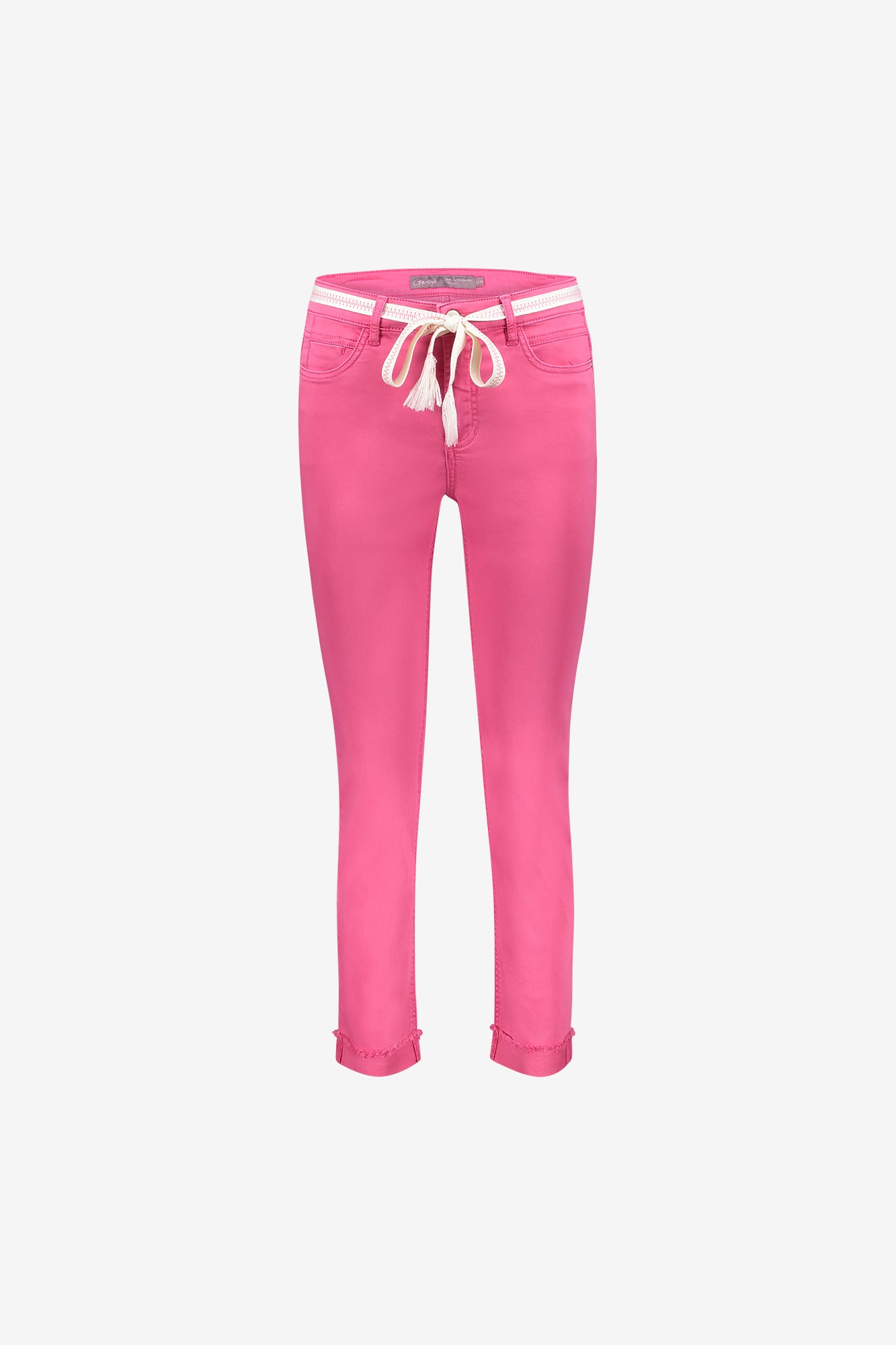 Geisha 7/8 Jeans gefaltete Beine fuchsia