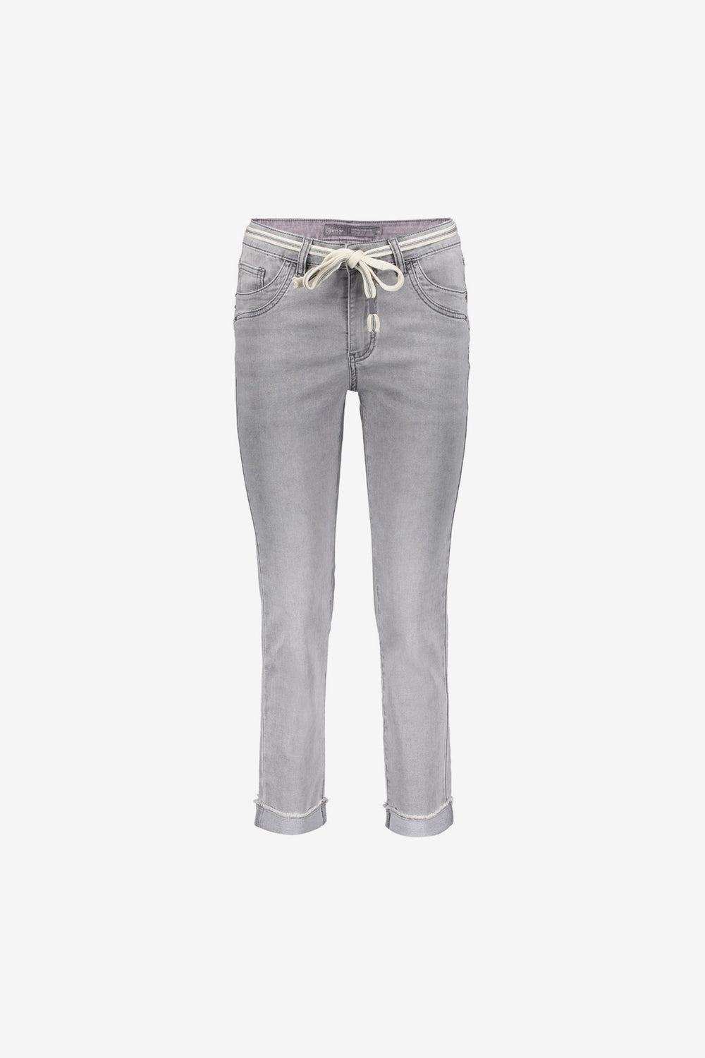 Geisha 7/8 jeans omgeslagen broekspijpen grey denim