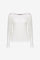 Geisha lichtgebreide cashmere trui off-white