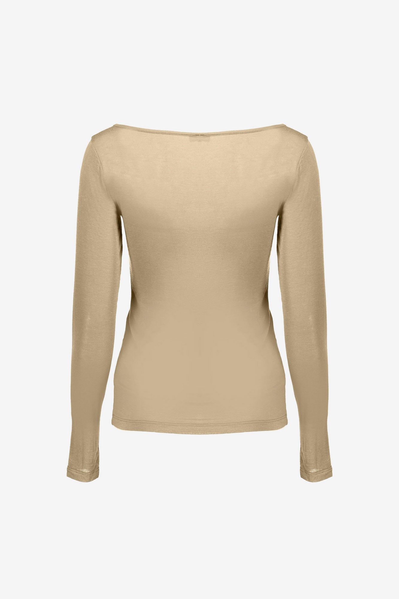 Geisha lichtgebreide cashmere trui dark sand