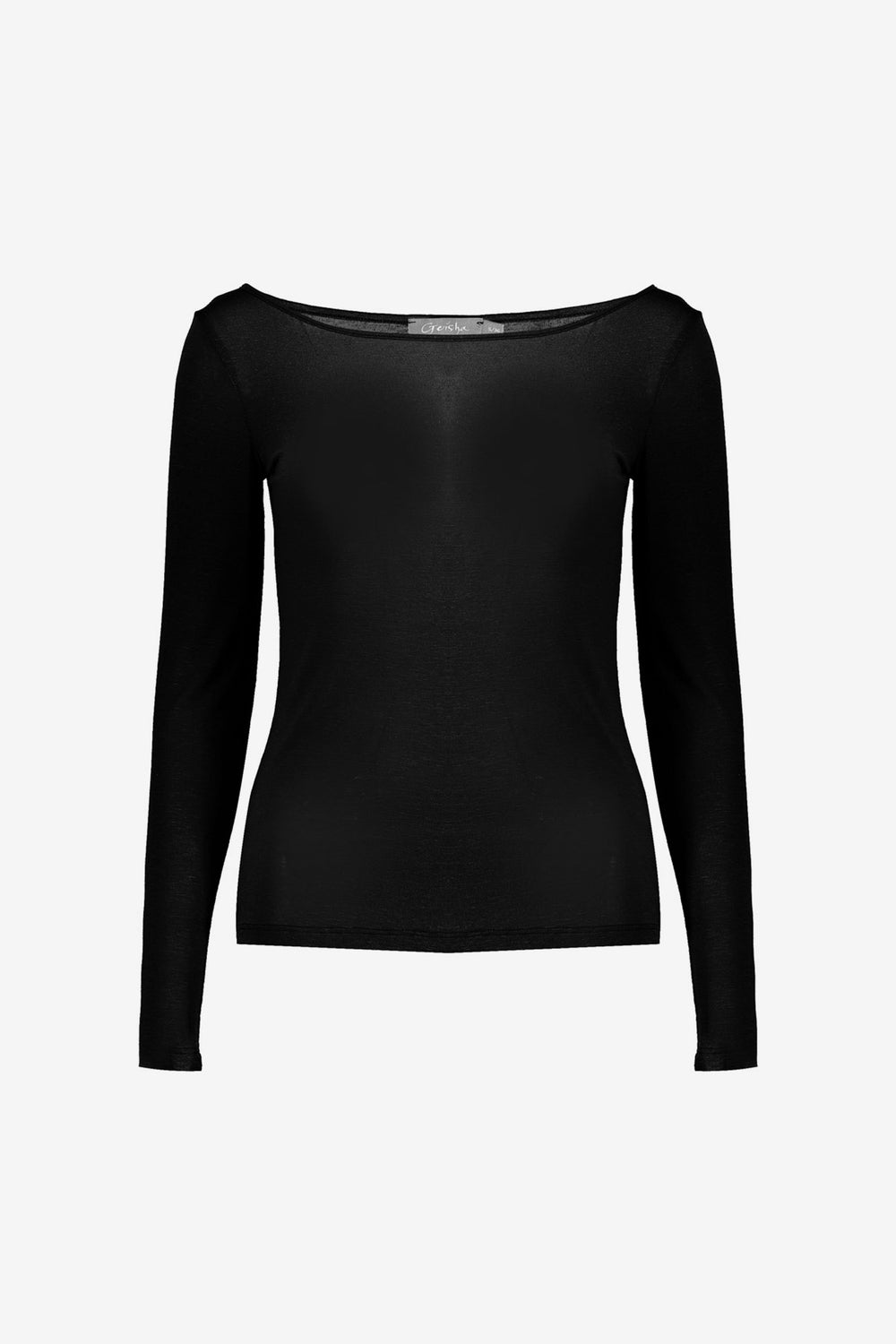 Geisha lichtgebreide cashmere trui zwart